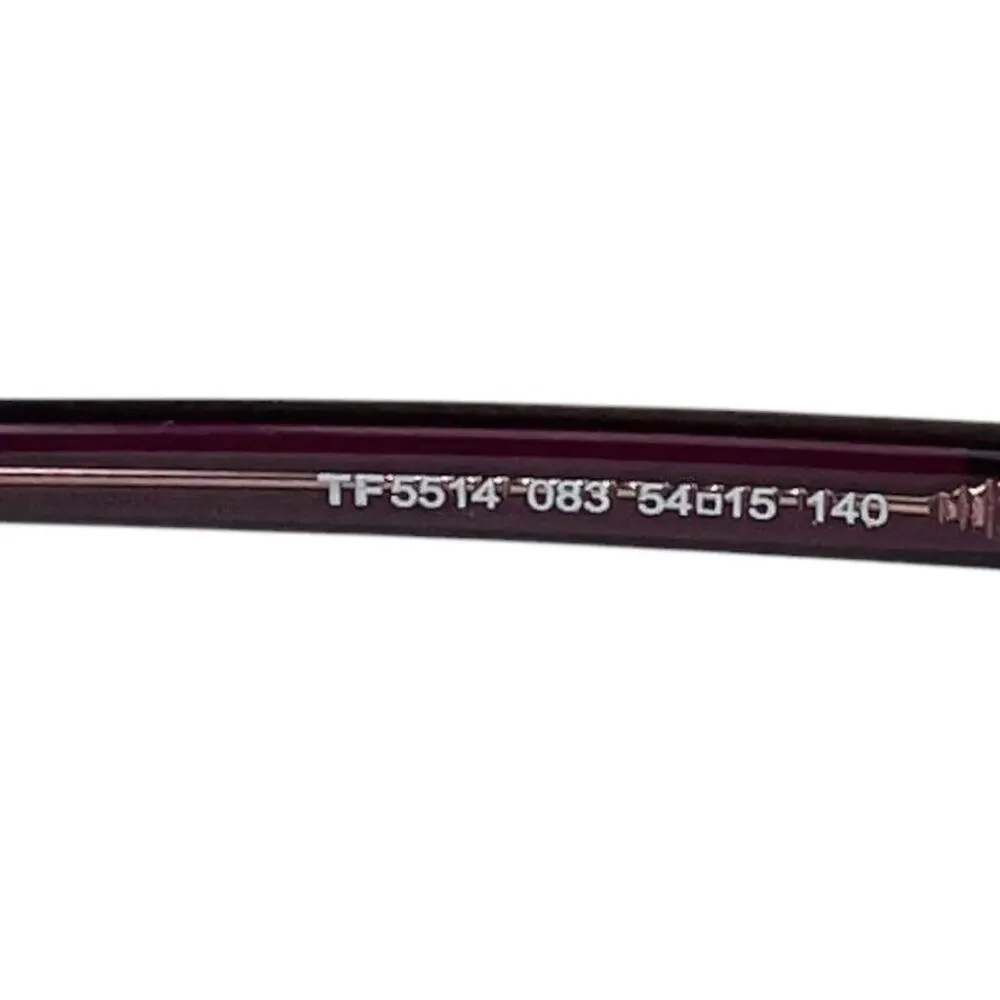 Tom Ford Thin Butterfly Optical Violet Acetate Eye Glass Frame No Lens w/Case